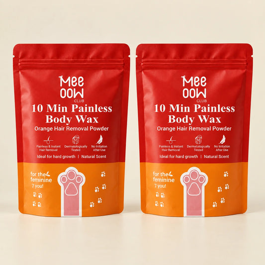 10 Min Painless Body Wax – Orange Hair Removal Powder for Women