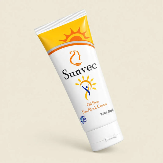 Sunvec SPF-60 Sun Block Cream | Moisturizing, Non-Sticky & Refreshing Sunscreen Lotion