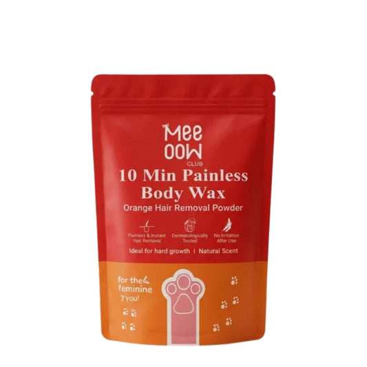 10 Min Painless Body Wax – Orange Hair Removal Powder for Women