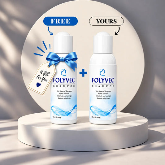 Folyvec Anti-Dandruff Shampoo 72ml | Itchy Scalp & Dandruff Care | Buy 1 Get 1 Free