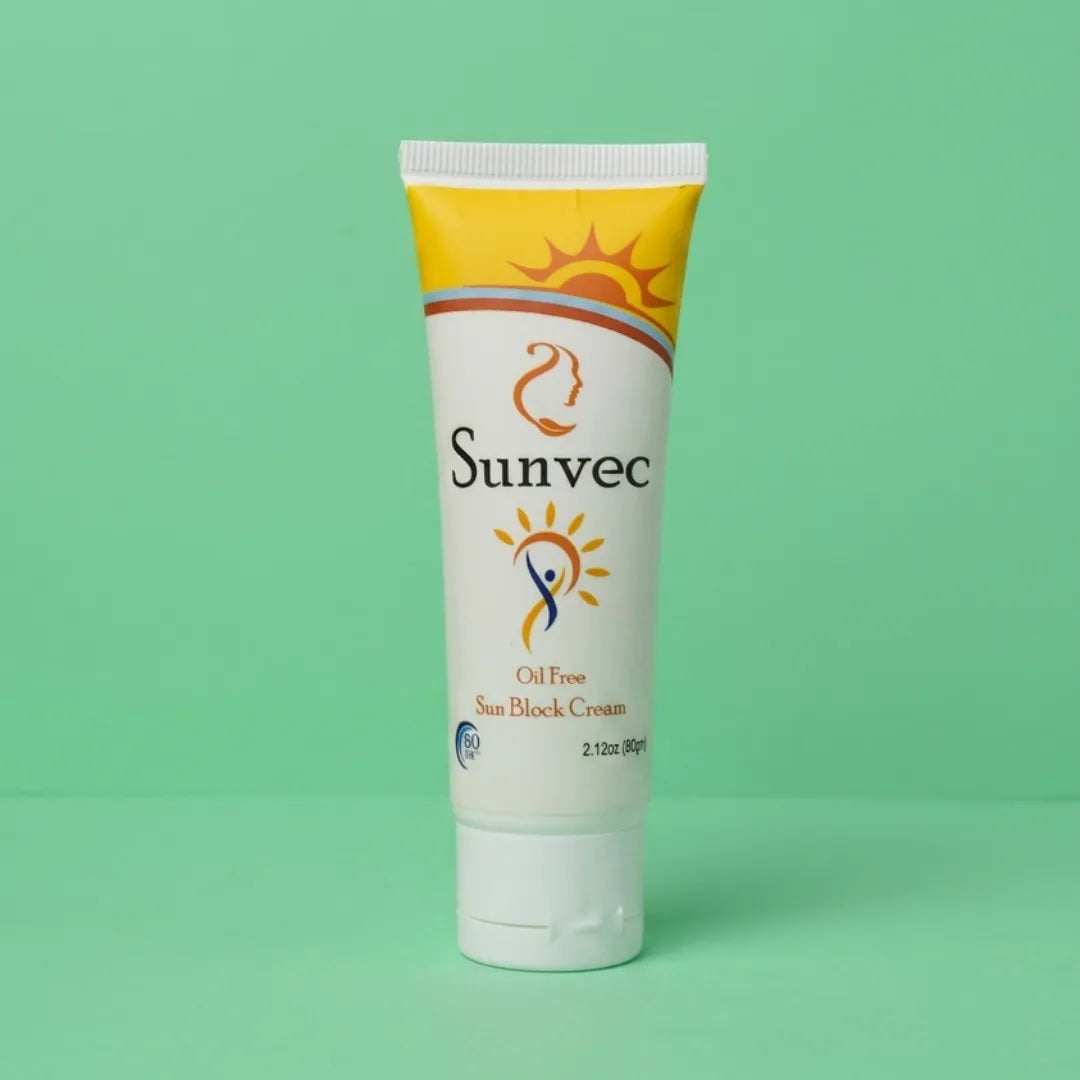 Sunvec SPF-60 Sun Block Cream | Moisturizing, Non-Sticky & Refreshing Sunscreen Lotion