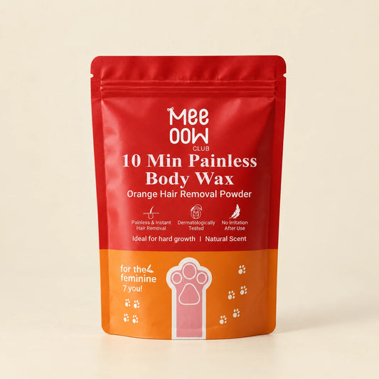 10 Min Painless Body Wax – Orange Hair Removal Powder for Women