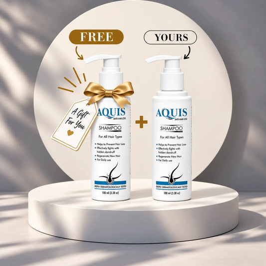 Aquis Anti-Hair Loss Shampoo 100ml for All Hair Types | Buy 1 Get 1 Free