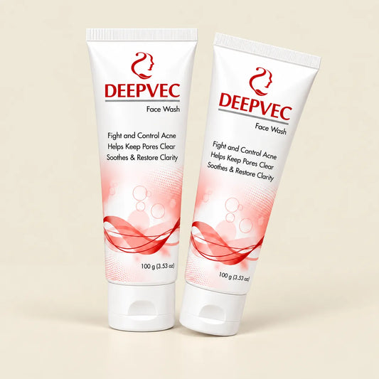 DeepVec Acne Defense Face Wash – Deep Clean for Pore Perfection