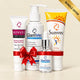 Brightening Skincare (Bundle) – Face Wash, Brightening Cream, Oil-Free Sunblock & Serum (4-in-1 Glow Set)