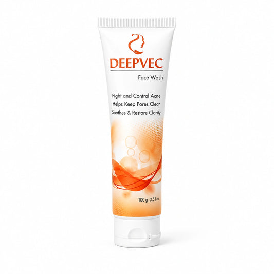 DeepVec Acne Defense Face Wash – Deep Clean for Pore Perfection