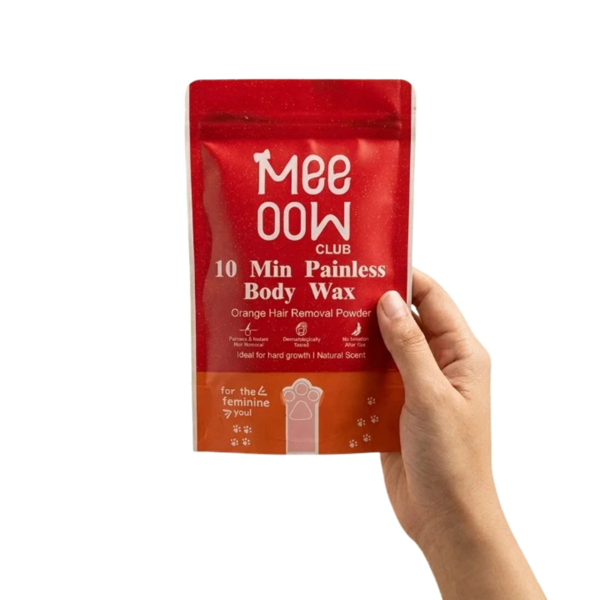 10 Min Painless Body Wax – Orange Hair Removal Powder for Women