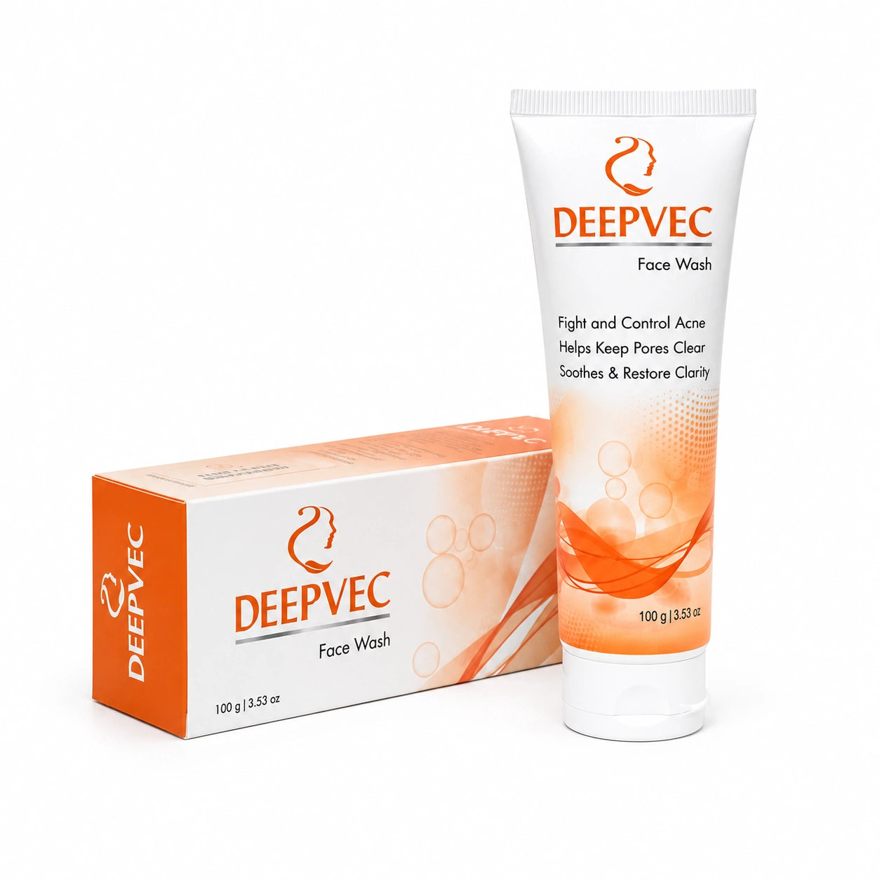DeepVec Acne Defense Face Wash – Deep Clean for Pore Perfection