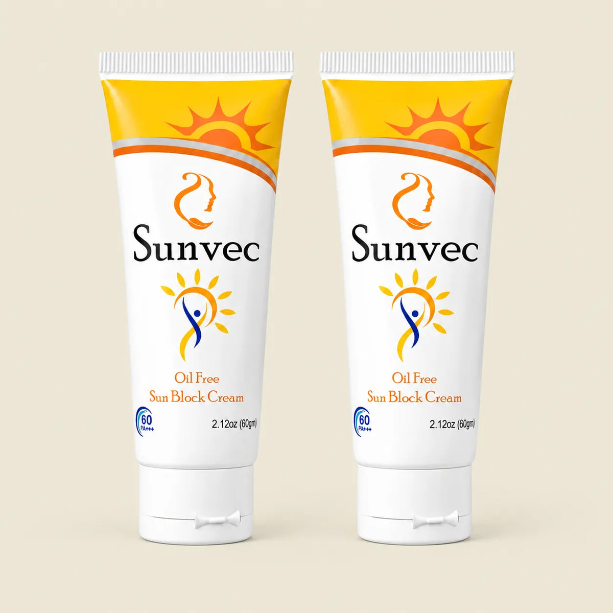 Sunvec SPF-60 Sun Block Cream | Moisturizing, Non-Sticky & Refreshing