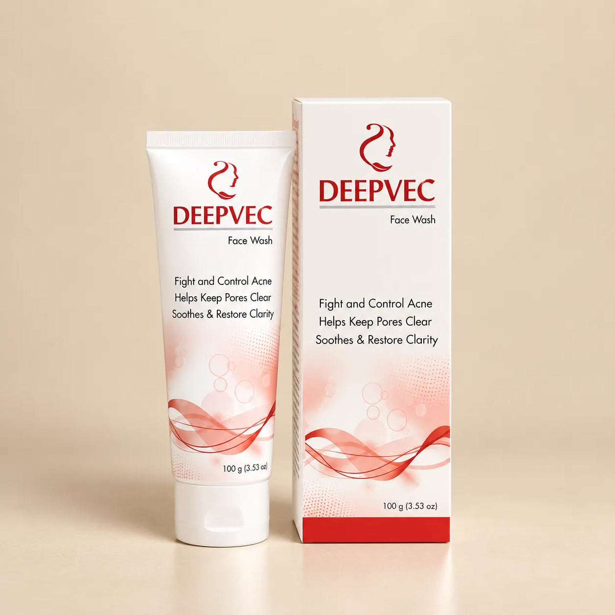 DeepVec Acne Defense Face Wash – Deep Clean for Pore Perfection