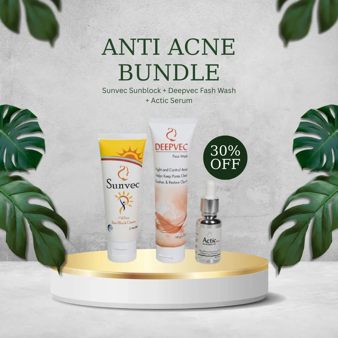 Anti - Acne Bundle – Sunblock + Face Wash + Serum (3in1 set) - AlifdukanAlifdukan types here :)