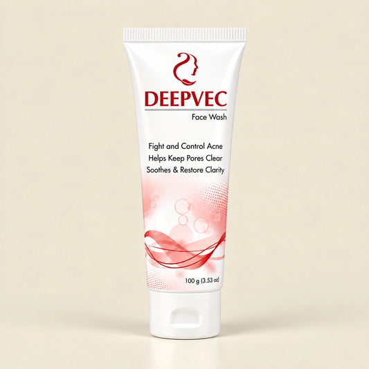 DeepVec Acne Defense Face Wash – Deep Clean for Pore Perfection