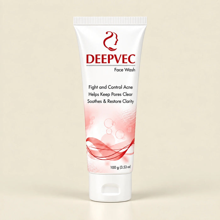 DeepVec Acne Defense Face Wash – Deep Clean for Pore Perfection