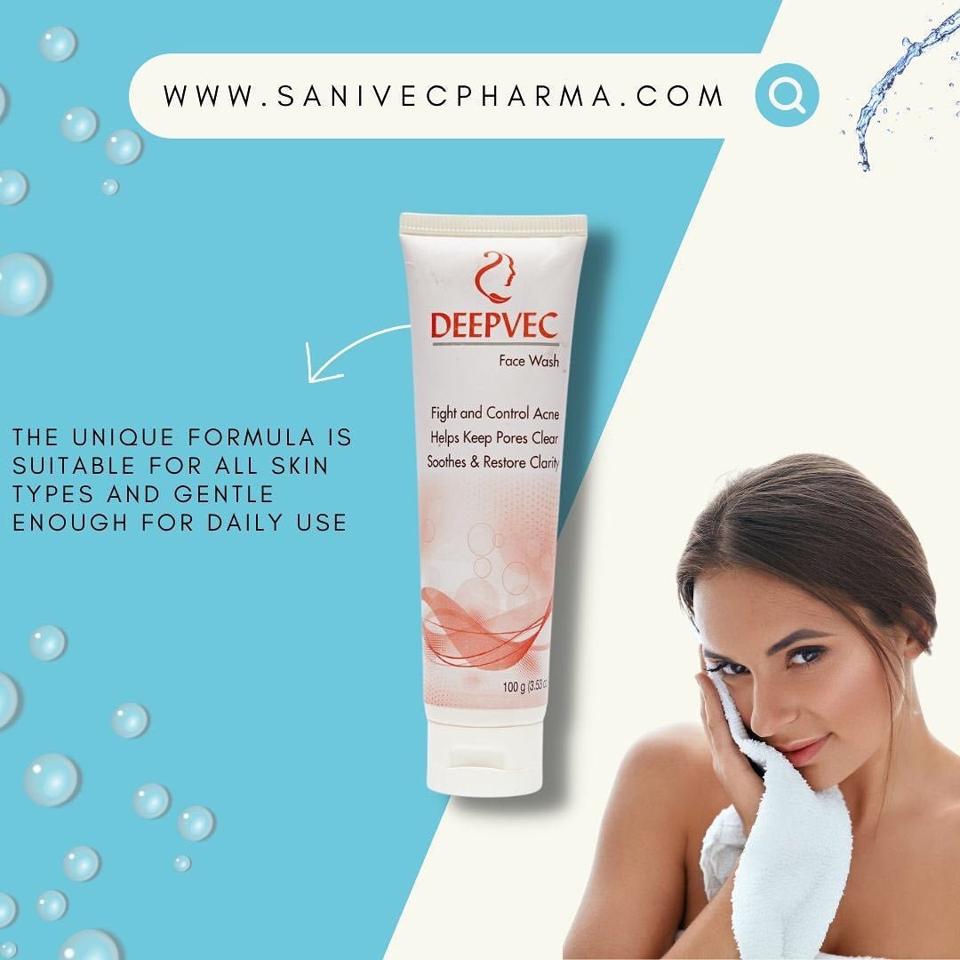 DeepVec Acne Defense Face Wash – Deep Clean for Pore Perfection - AlifdukanSanivec Pharma types here :)